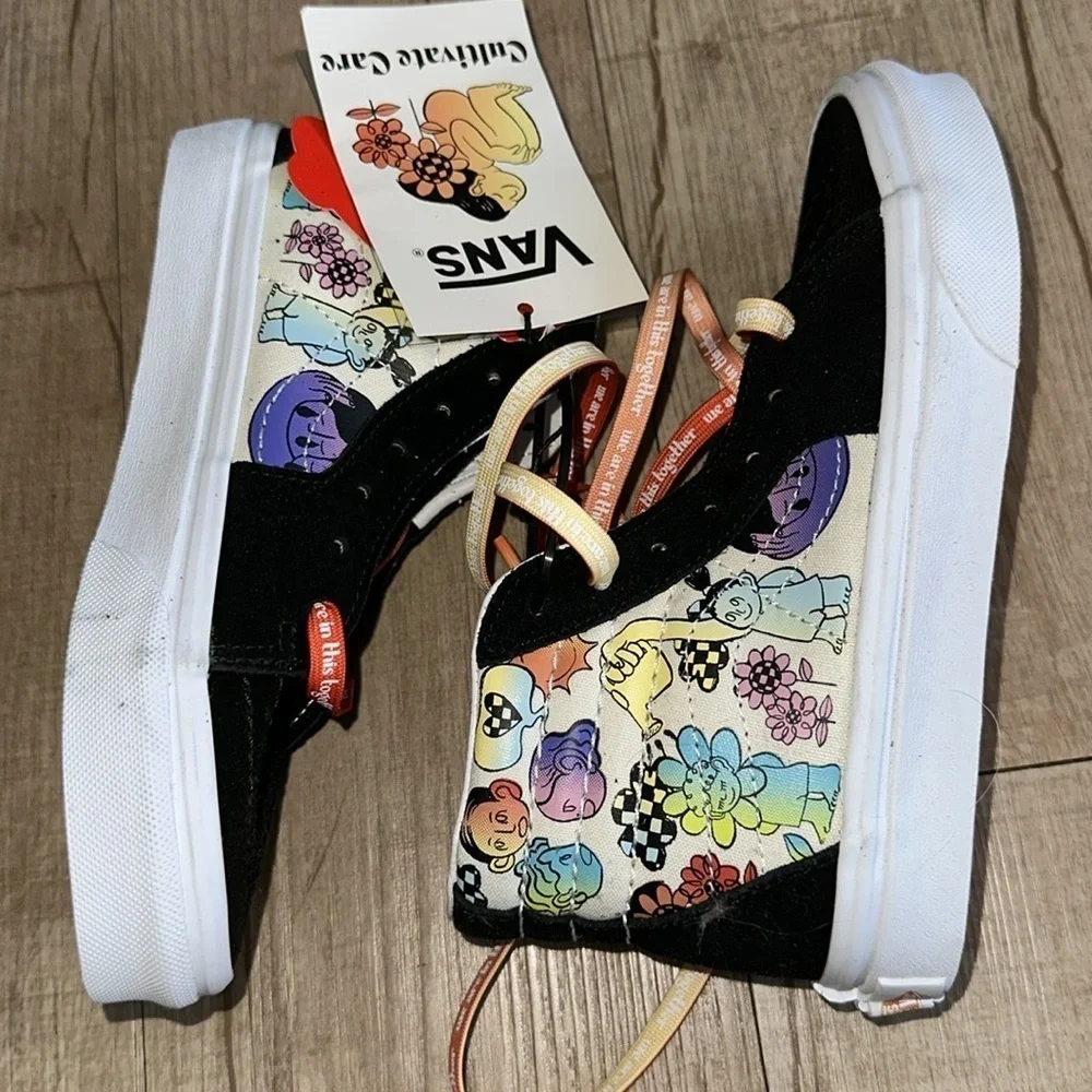 Vans SK8 Hi Cultivate Care Kids Classic Skate Shoes Size 2 NWT!